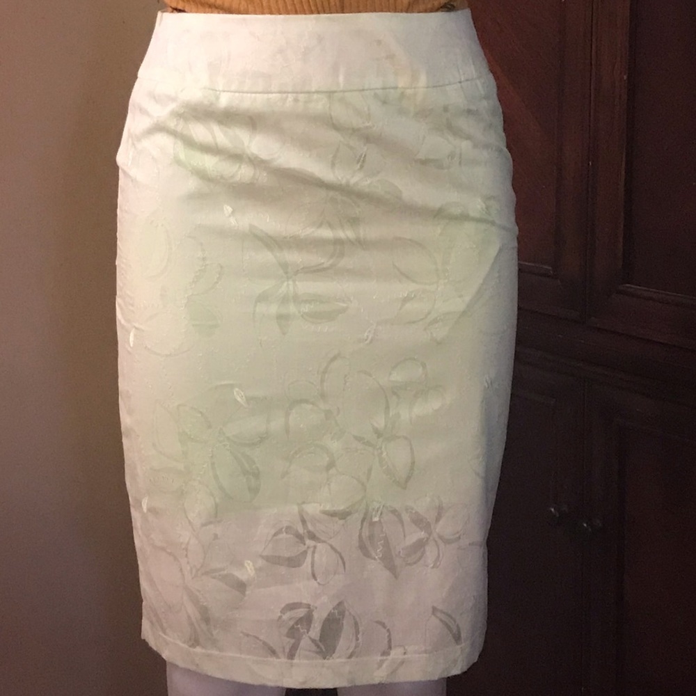 🆕 YS USA Green Midi Skirt with Stitch Design-Sm